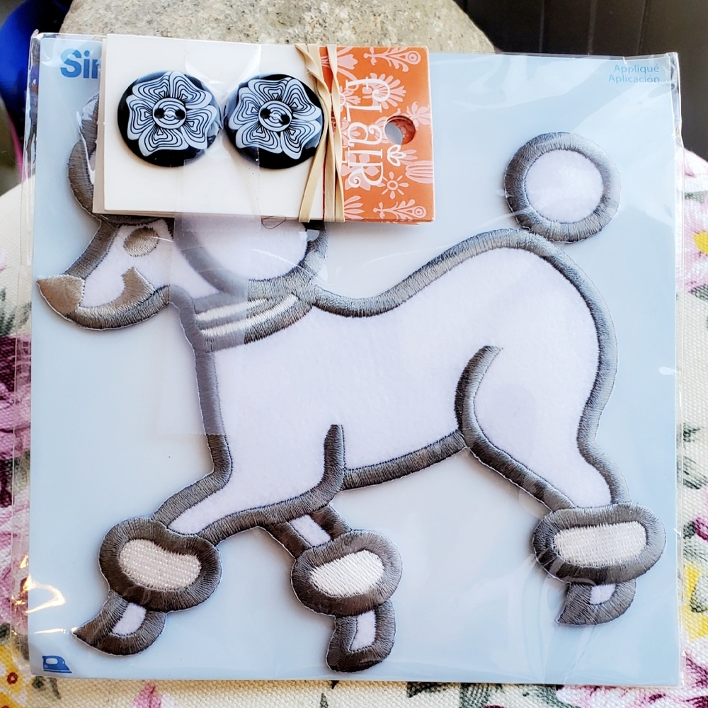 Fun iron on and buttons accessories